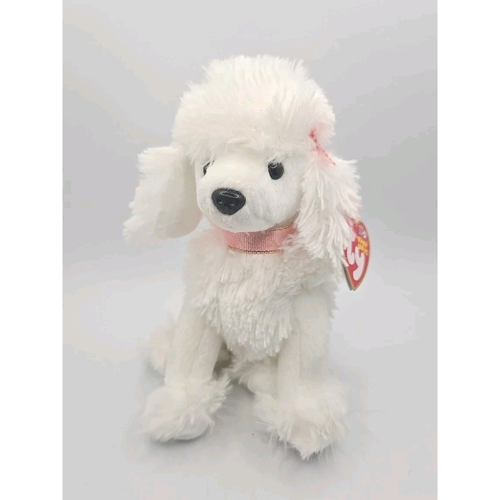 2003 Ty Beanie Baby "L'amore" Retired White Poodle Dog BB17